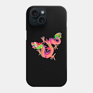 Orange Dragon Vector Phone Case