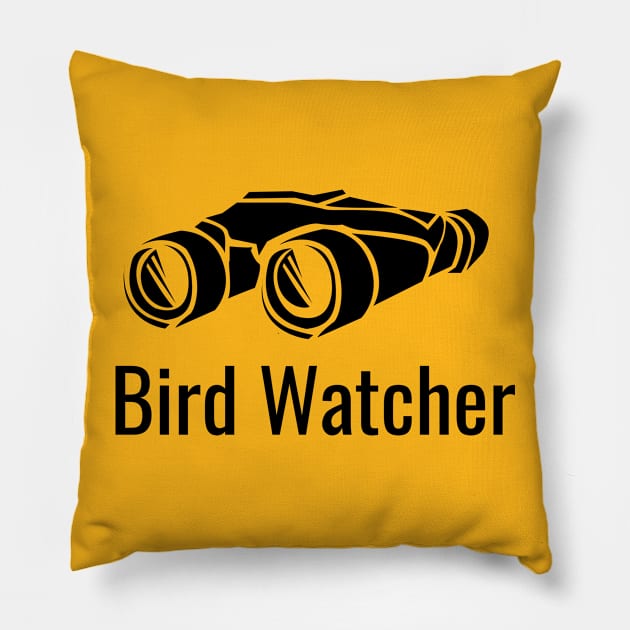 Bird Watcher Pillow by SillyShirts