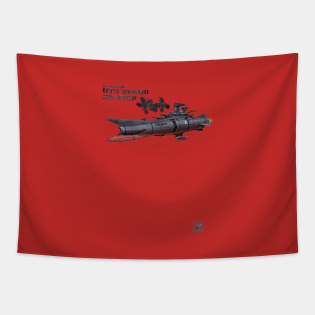 17th Yamato Space Battleship Tapestry by vgta99