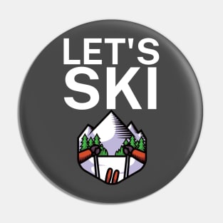 Lets ski Pin