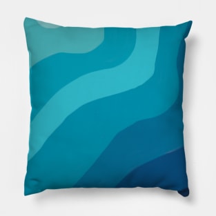 Ocean Blue Pattern Pillow