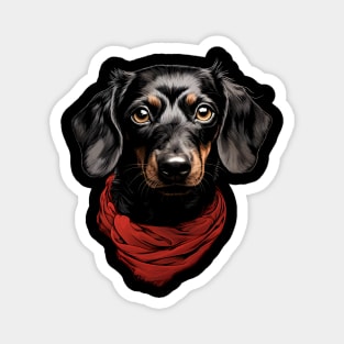 Fancy Dachshund Magnet