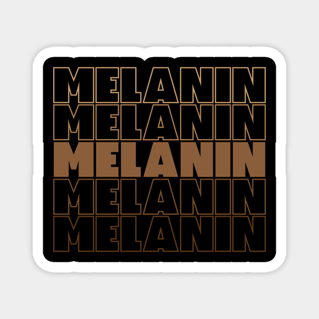 Melanin Pride Melanin Poppin Black Girl Magic Black Queen Black Pride Black History Gift Magnet by JackLord Designs 