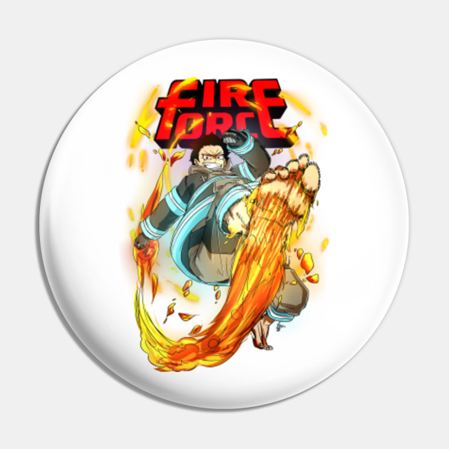 Fire Force Shinra Fire Force Anime Pin Teepublic