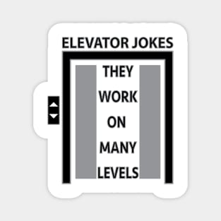 Elevator Jokes - Door Version Magnet