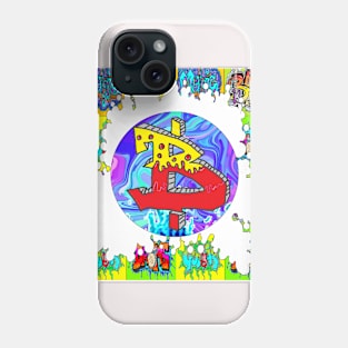 graffiti urban bitcoin 7 Phone Case