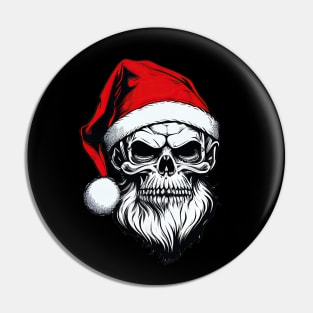 Christmas Skull Pin