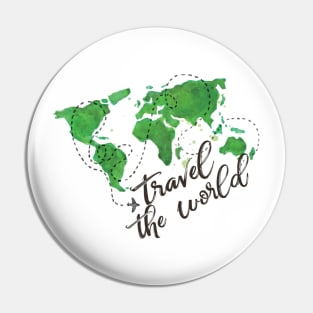 around the world apparel t-shirt design Pin