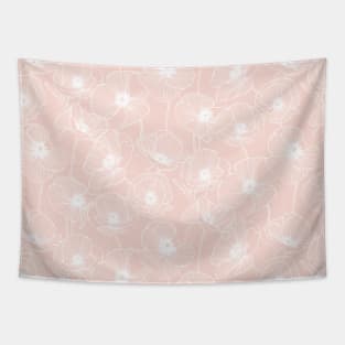 Blush Poppies Tapestry