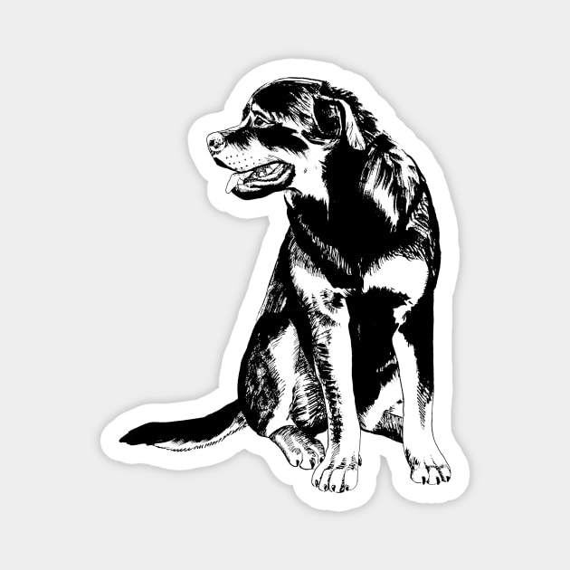 rottweiler Magnet by VicaVeresk