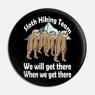 Sloth Hiking Team Pin