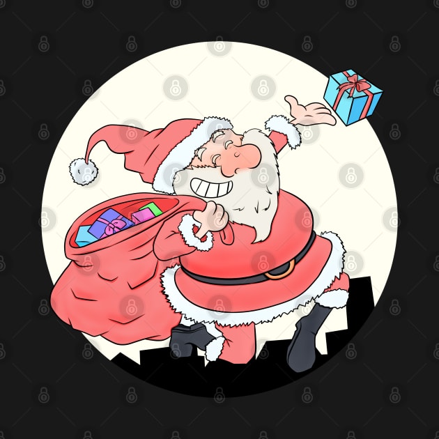 Cartoon Santa Claus by lomiky