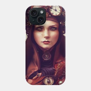 Steampunk Female Scientist Phone Case