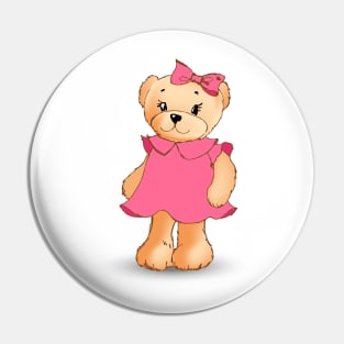 Cute and Funny Teddy Bear Lover Pin