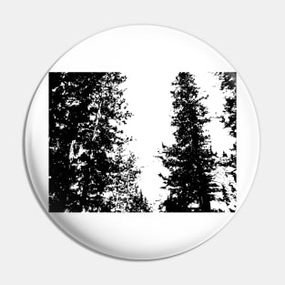 Black and White Colorado Pines Pin