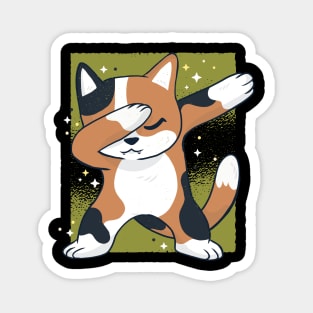 Cute Cartoon Cat Dabbing Magnet