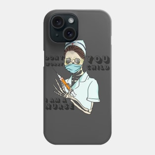 Professional Nurse Skeleton Halloween Phone Case