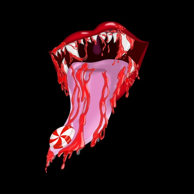 Candygore mouth by PhantomFeline