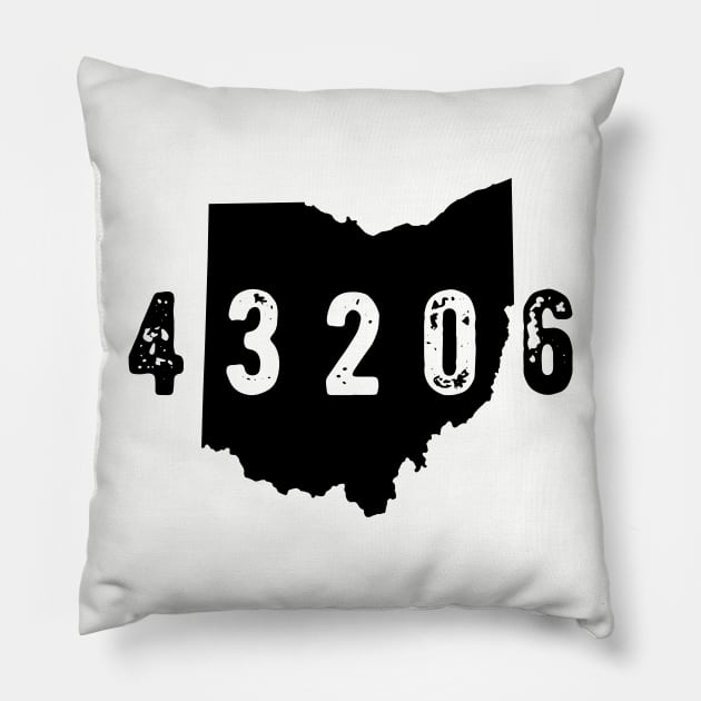 43206 Zip Code Columbus Ohio  German Village Pillow by OHYes