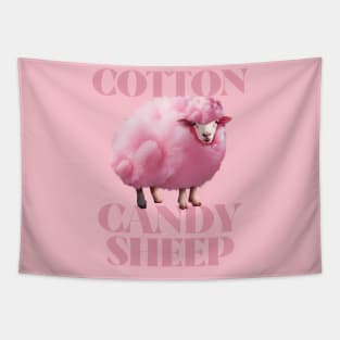 Cotton Candy Sheep Funny Tapestry