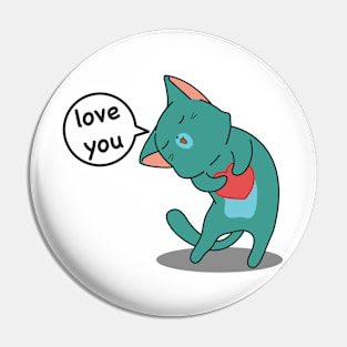 Cat Love Pin