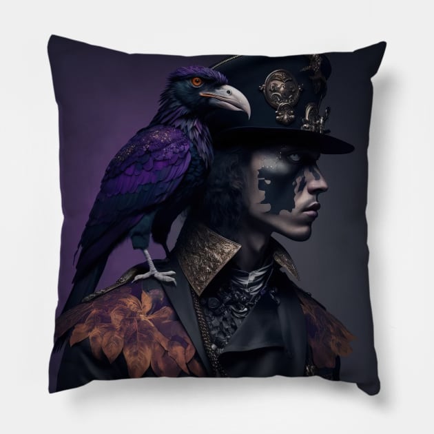 Chic Crow Fashion - Futuristic Fashion #9 Pillow by yewjin