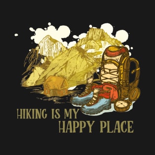 Hiking I s My Happy Place T-Shirt