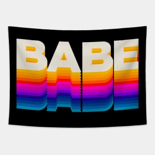 4 Letter Words - Babe Tapestry