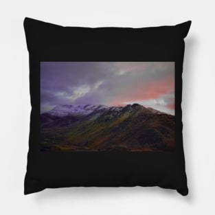 Snowdon Done in Winter Colour Pillow