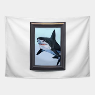 Cute Shark Drawing Tapestry