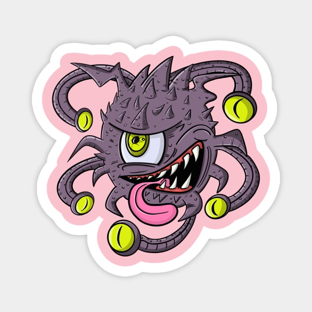 Grey Beholder Magnet by Brianjstumbaugh