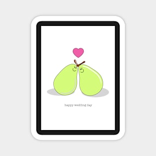 Wedding Pear Magnet