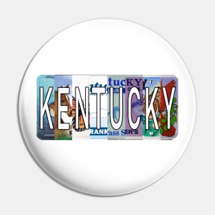 Kentucky License Plates Pin