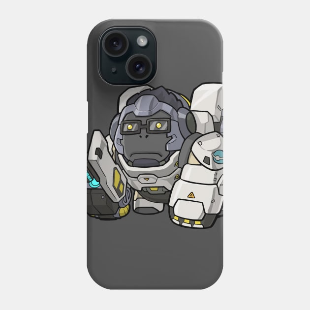 Lil Simian Scientist Phone Case by fallerion