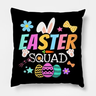 Easter Squad Bunny Egg Hunt Family  Women Men Kids Pillow