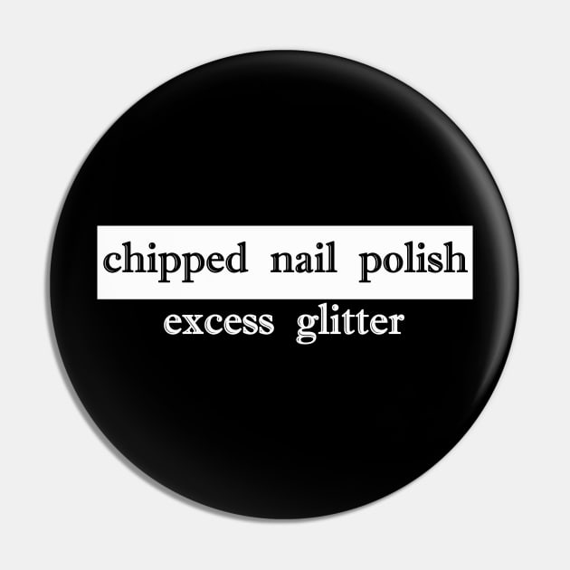 chipped nail polish excess glitter Pin by NotComplainingJustAsking