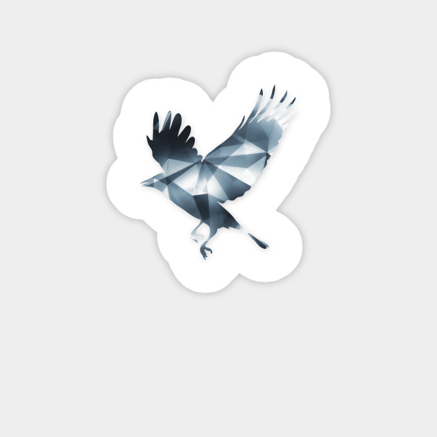 Abstract Cubizm Charcoal Bird Style Abstract Sticker Teepublic