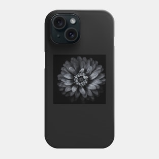 Backyard Flowers In Black And White 69 Phone Case