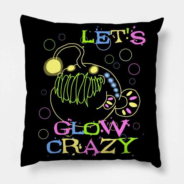Let's Glow Crazy Lantern Fish Pillow by SNK Kreatures