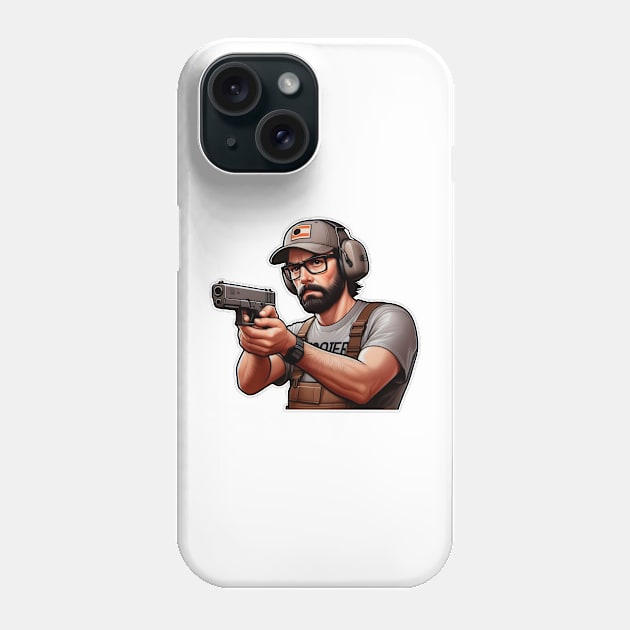 Tactical Man Phone Case by Rawlifegraphic