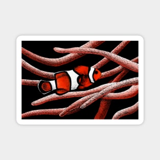 Clownfish and anemone Magnet