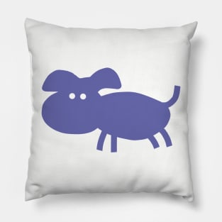 Mysterious Periwinkle Blue Chonk Puppy Dog Pillow