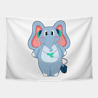 Elephant Headphone Music Tapestry