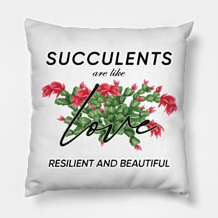 Succulent lover floral design Pillow