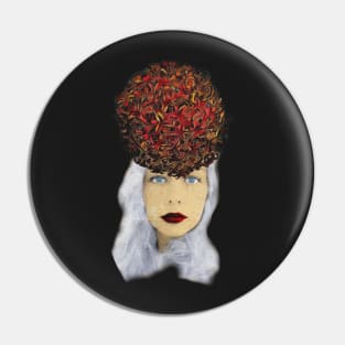 Portrait of a Parisian Girl Pin