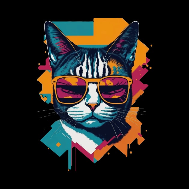 Vintage Vibes and Feline Flair Retro Cool Cat by star trek fanart and more