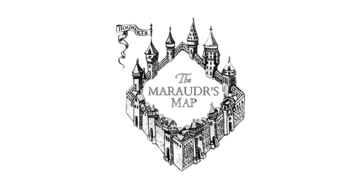 Marauder map - Marauder Map - Sticker | TeePublic