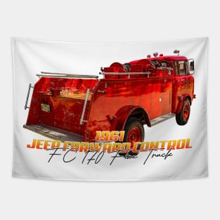 1961 Jeep Forward Control FC 170 Fire Truck Tapestry