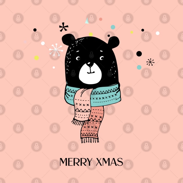 Xmas Doodle - Bear by SpilloDesign