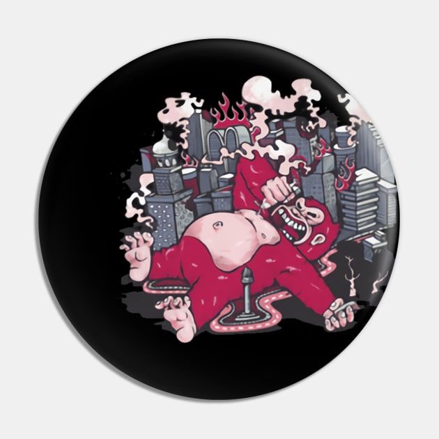 Sleeping Gorilla Pin by asokabudaya